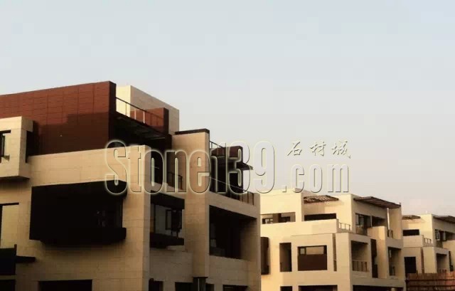 進口大理石沉香米黃酒店別墅外墻裝飾案例欣賞