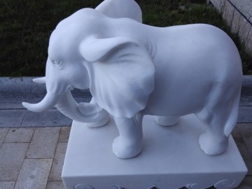 雪花白雕刻，白色大理石異形，白色石頭雕刻