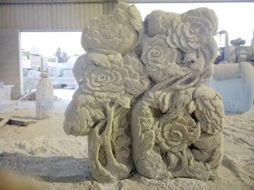 超強立體感石材浮雕 花崗巖數控雕刻加工