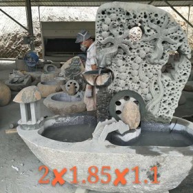 石材雕刻裝飾 園林流水池魚缸