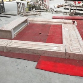 南安市官橋鎮奶油玫瑰大理石背景墻