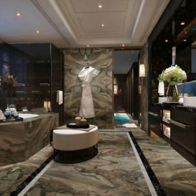 威尼斯棕大理石衛浴裝飾效果