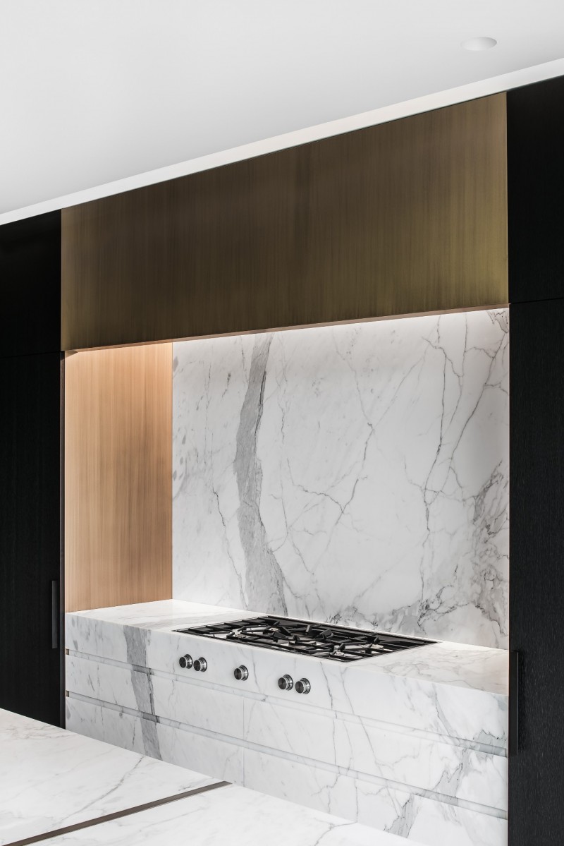 大理石裝飾的室內空間 黑白灰色經典國際范