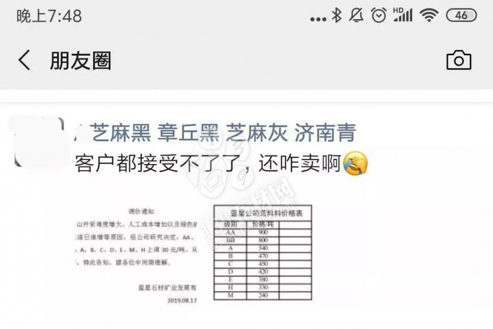 山東芝麻黑(章丘黑)上調30-50元/噸。附最新價格表!