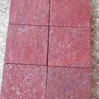 雞血紅方塊石 正方形廣場走道地鋪轉(zhuǎn)