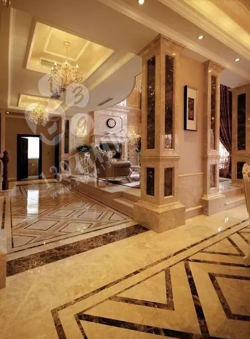 大理石鋪地 豪宅用大理石這樣拼裝想說(shuō)難看大家都不答應(yīng)