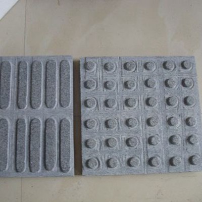 廠家直銷花崗巖芝麻黑芝麻灰石材 人行道路鋪板引路石盲道批發