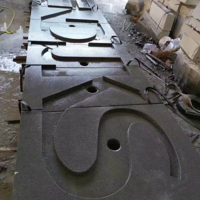 黑石門(mén)頭石刻字（現(xiàn)代藝術(shù)浮雕效果）