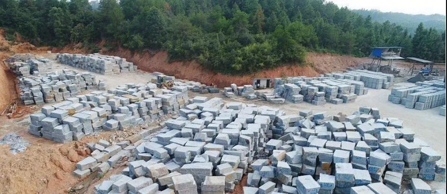 江西芝麻黑石材產區宜春市奉新縣清潭黑花崗巖654礦山石材欣賞！