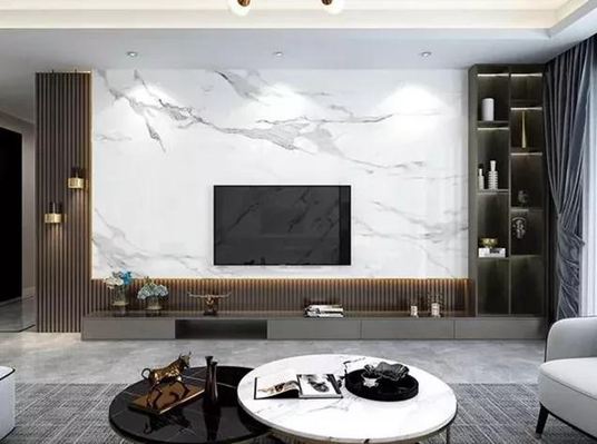 “懸空”石材背景墻怎么設計？怎么安裝？