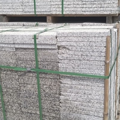 荔枝面芝麻白地鋪板 郴州火燒面地鋪 噴沙面石材