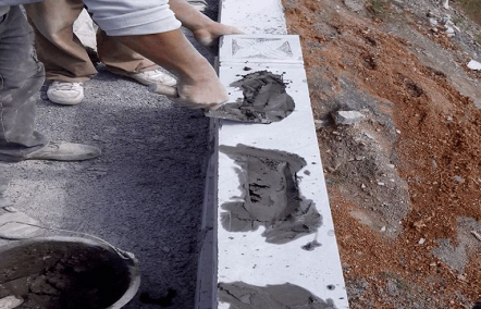 石材工藝 | 青石欄桿現場雕刻及安裝施工細部做法 青石欄桿