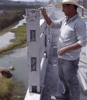 石材工藝 | 青石欄桿現場雕刻及安裝施工細部做法 青石欄桿