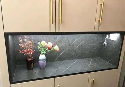 家里的鞋柜酒柜用石材做臺面的兩種方式和優缺點