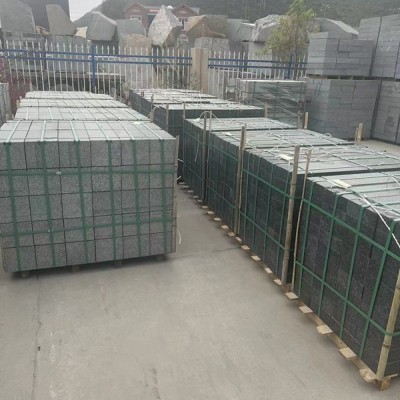 墨綠色花崗巖墓碑料半成品發四川