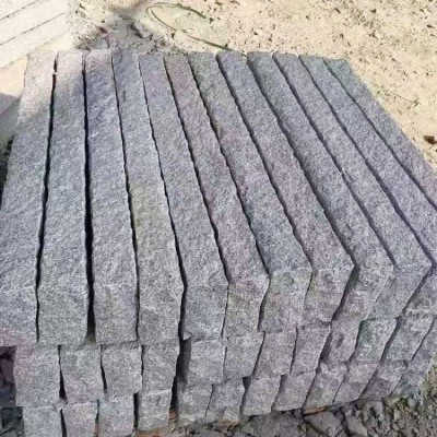 芝麻白白麻景區做舊條石 馬蹄石格子石