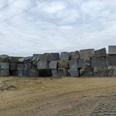 陜西漢中西鄉黑礦區荒料現貨