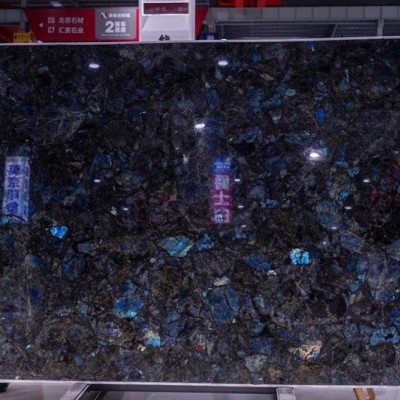 藍(lán)翡翠奢石大板